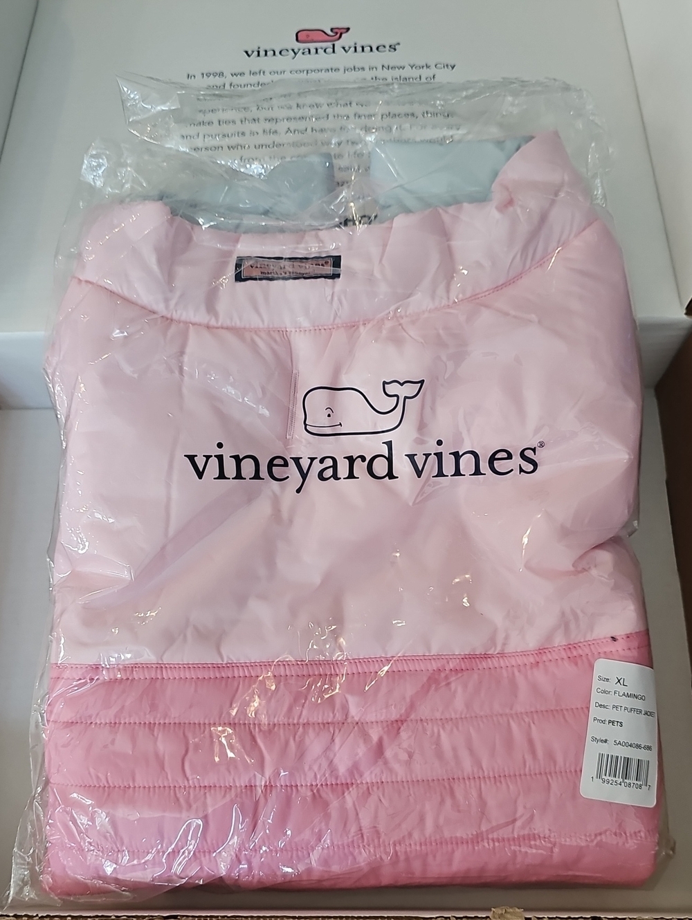 NWT Pet Puffer Jacket